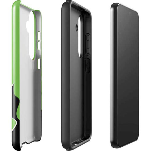 Green Flames Galaxy S25 Plus Impact Case